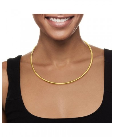 Italian 4mm 18kt Yellow Gold Omega Necklace 18 Inches $816.00 Necklaces