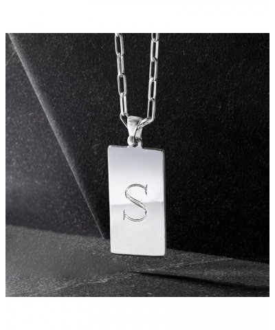 Italian Sterling Silver Personalized Tag Paper Clip Link Necklace 18-inch (Plain) $45.76 Necklaces