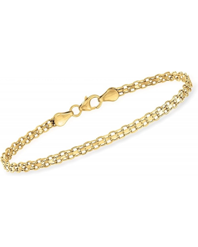 by Ross-Simons Italian 14kt Yellow Gold Bismark-Link Bracelet 8 Inches $90.88 Bracelets