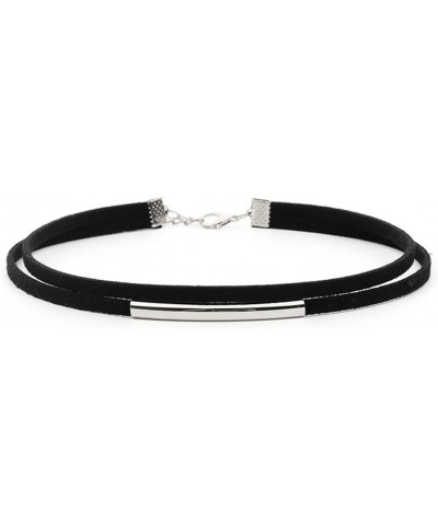 Choker Necklaces Velvet Chokers Black Layered Collar Necklace Jewelry for Women and Gilrs $6.59 Necklaces