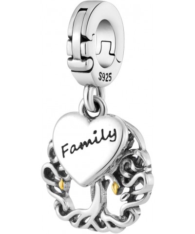 Family Tree of Life Open Clasp Clip On Pendant 925 Sterling Silver Charm for Pandora & Other Charm Bracelets/Necklaces $23.20...