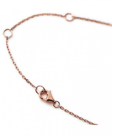 Best Friend Gift, Friendship Necklace - CZ Pave Necklace in Gold, Rose Gold, Sterling Silver 11 MM - Rose Gold $15.93 Necklaces