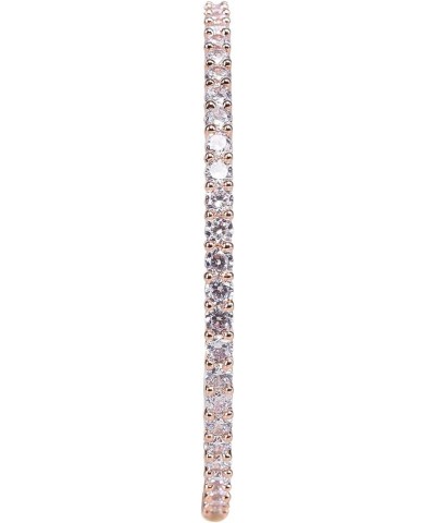 CZ Zirconia Gold Tone Solitaire Diamond Bracelet Bollywood Wedding Bangle Jewelry Women Rose Gold 2.8 Inches $11.60 Bracelets