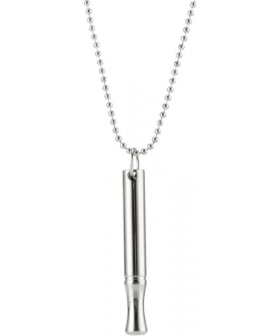 Meditation Necklace Whistle Pendant Chain for Relaxation and Focusing one size S $4.91 Necklaces