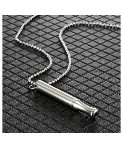 Meditation Necklace Whistle Pendant Chain for Relaxation and Focusing one size S $4.91 Necklaces