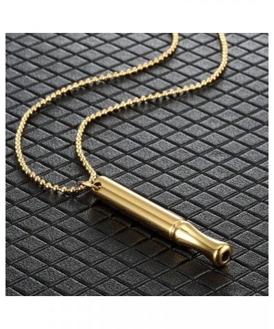 Meditation Necklace Whistle Pendant Chain for Relaxation and Focusing one size S $4.91 Necklaces