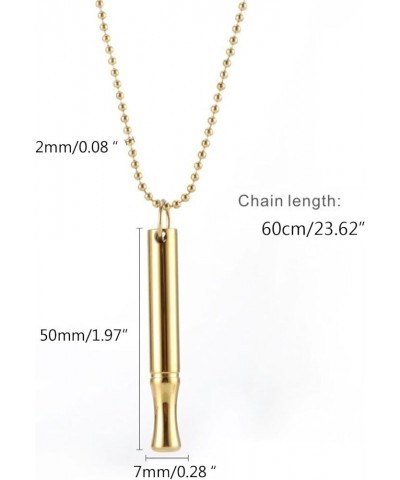 Meditation Necklace Whistle Pendant Chain for Relaxation and Focusing one size S $4.91 Necklaces