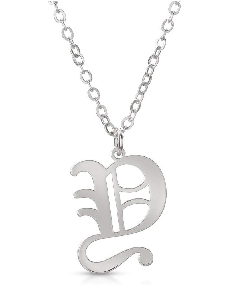 Stainless Steel Gold Plated Gothic, Old English Initial A - Z Letter Alphabet Pendant Necklace Y $10.19 Necklaces