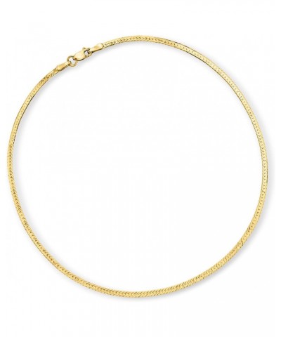 Ross-Simons 1.5mm 14kt Yellow Gold Herringbone Anklet. 10 inches $81.00 Anklets