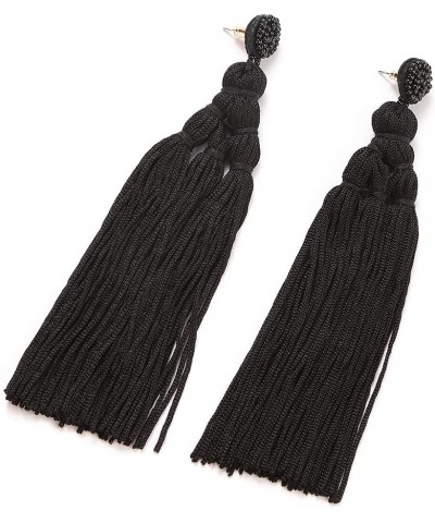 Givihoka Long Woven Tassel Earrings – Big Boho Fringe Statement Dangle Earrings for Women, Large Bohemian Thread Layer Layere...