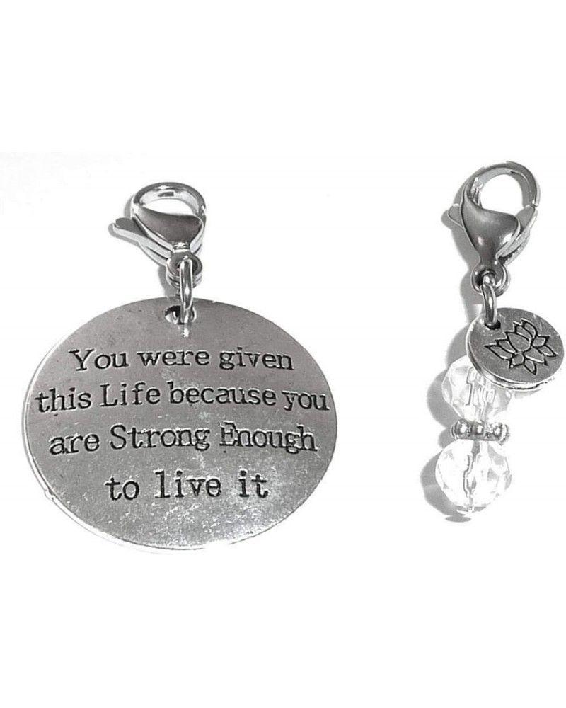 Clip On Charm, Build Your Own Bracelet, Bag, Purse, Handbag, Message, Inspirational, Keychain, Zipper Pull, Jewelry You Were ...