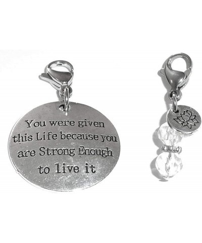 Clip On Charm, Build Your Own Bracelet, Bag, Purse, Handbag, Message, Inspirational, Keychain, Zipper Pull, Jewelry You Were ...