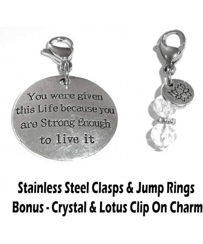 Clip On Charm, Build Your Own Bracelet, Bag, Purse, Handbag, Message, Inspirational, Keychain, Zipper Pull, Jewelry You Were ...