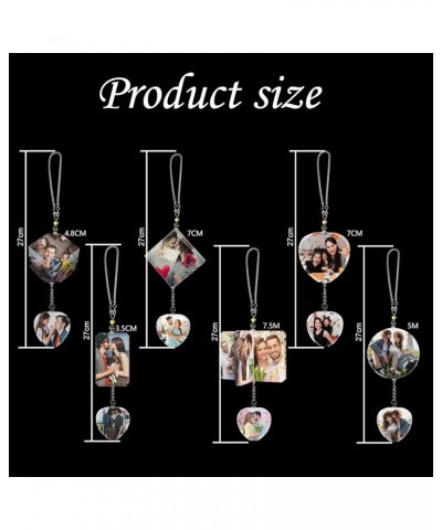 Personalized Photo Pendant, Photo Charm, Handmade Diamond Pendant, Diamond Mirror Accessories, Home Decorations Cube-heart Pe...