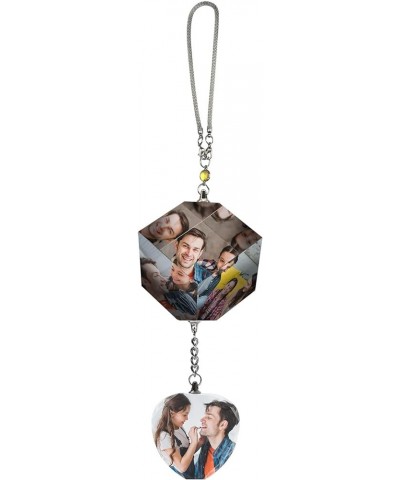 Personalized Photo Pendant, Photo Charm, Handmade Diamond Pendant, Diamond Mirror Accessories, Home Decorations Cube-heart Pe...