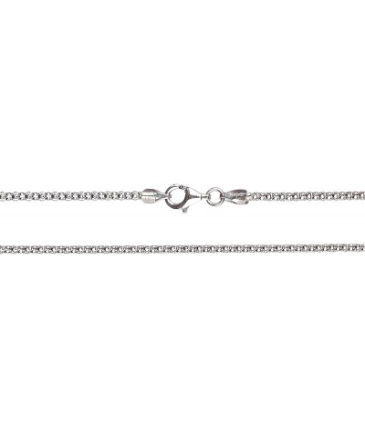 925 Sterling Silver Chain | Diamond-Cut Popcorn Chain Necklaces for Women or Men and Bracelets for Women or Mens Bracelet | A...