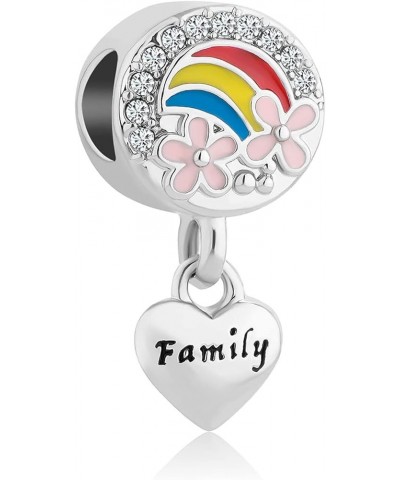 Family is Forever Charm Tree of Life Home Bead Compatible With Pandora Charms Bracelets Family Rainbow $8.62 Bracelets