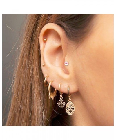 Clear PTFE Flexi Tragus Labret Chin Piercing 16g with a 3mm Flat Silver Tops LOGO: 69 $8.67 Body Jewelry