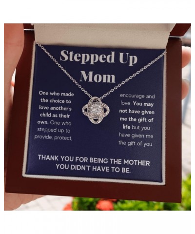 Bonus Mom Necklace Gifts Step Mom Mothers Day Gift Stepped Up Mom From Step Daughter Stepson To My Bonus Mom Pendant Jewelry ...