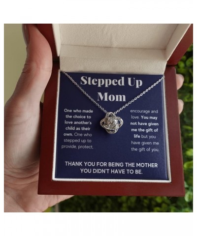 Bonus Mom Necklace Gifts Step Mom Mothers Day Gift Stepped Up Mom From Step Daughter Stepson To My Bonus Mom Pendant Jewelry ...