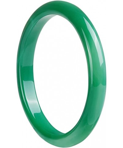 Medium Size Jade Bangle Bracelet for Women, Good Luck Gifts AGA-004 60-61mm/110-132lb $16.10 Others