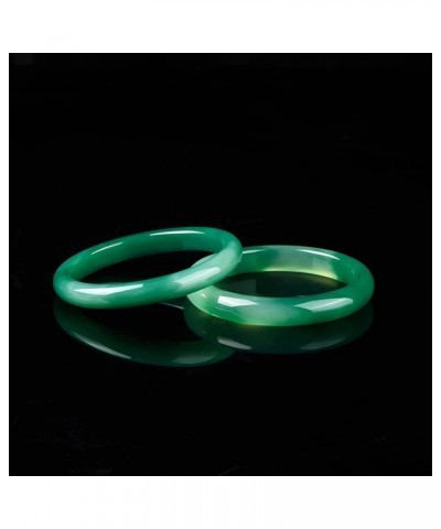 Medium Size Jade Bangle Bracelet for Women, Good Luck Gifts AGA-004 60-61mm/110-132lb $16.10 Others