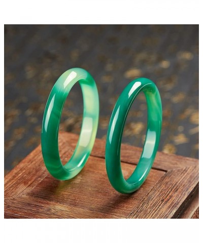 Medium Size Jade Bangle Bracelet for Women, Good Luck Gifts AGA-004 60-61mm/110-132lb $16.10 Others