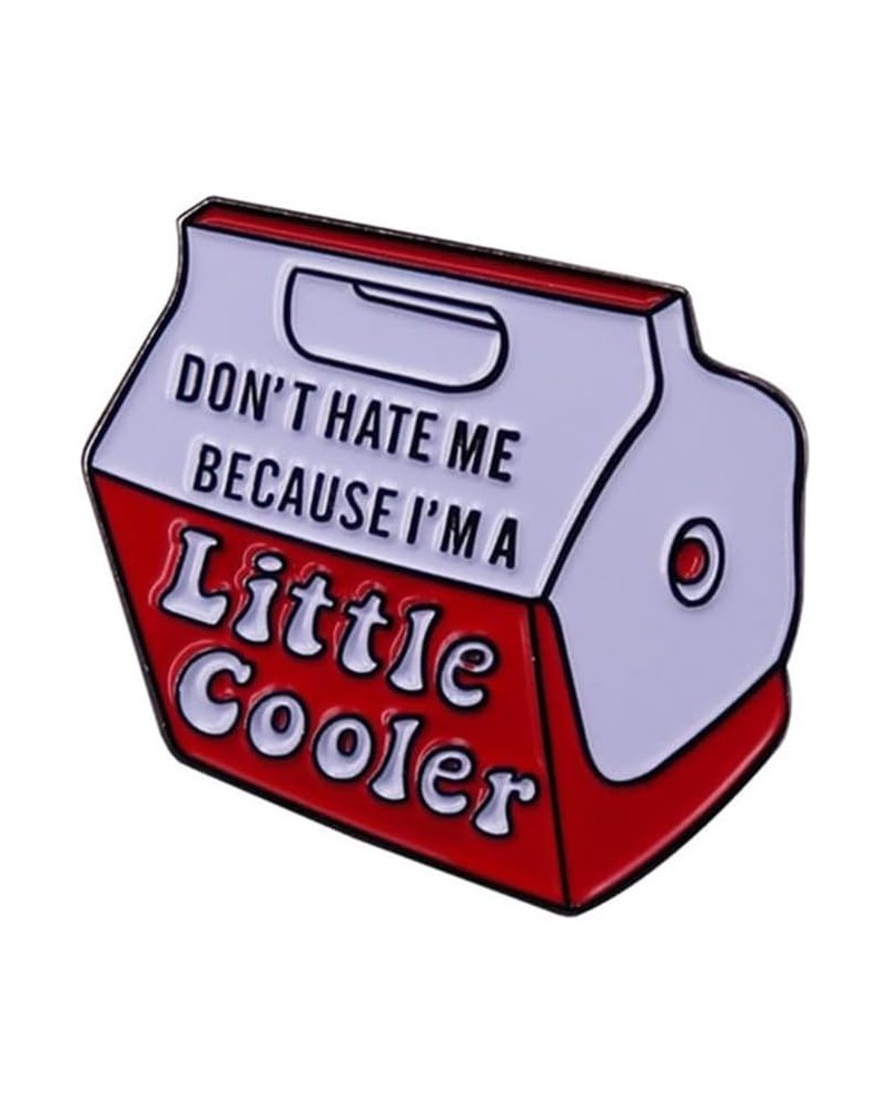 Don't hate me because I'm a little cool Words Enamel Pin Socially Awkward Badge Bag Clothes Lapel Pin Punk Jewelry Gift for f...