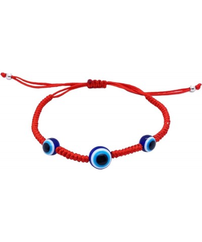 Evil Eye Hamsa Hand Bracelets Adjustable Lucky Amulet Tantric Knots Red String for Family 7.08" to 11 3eyes Medium $5.93 Brac...