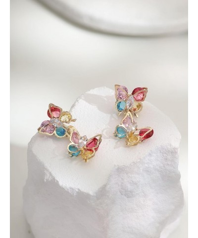 Shiny Big Butterfly Stud Earrings for Women, Teen Girls Trendy Essentials 2 B16 $6.75 Earrings