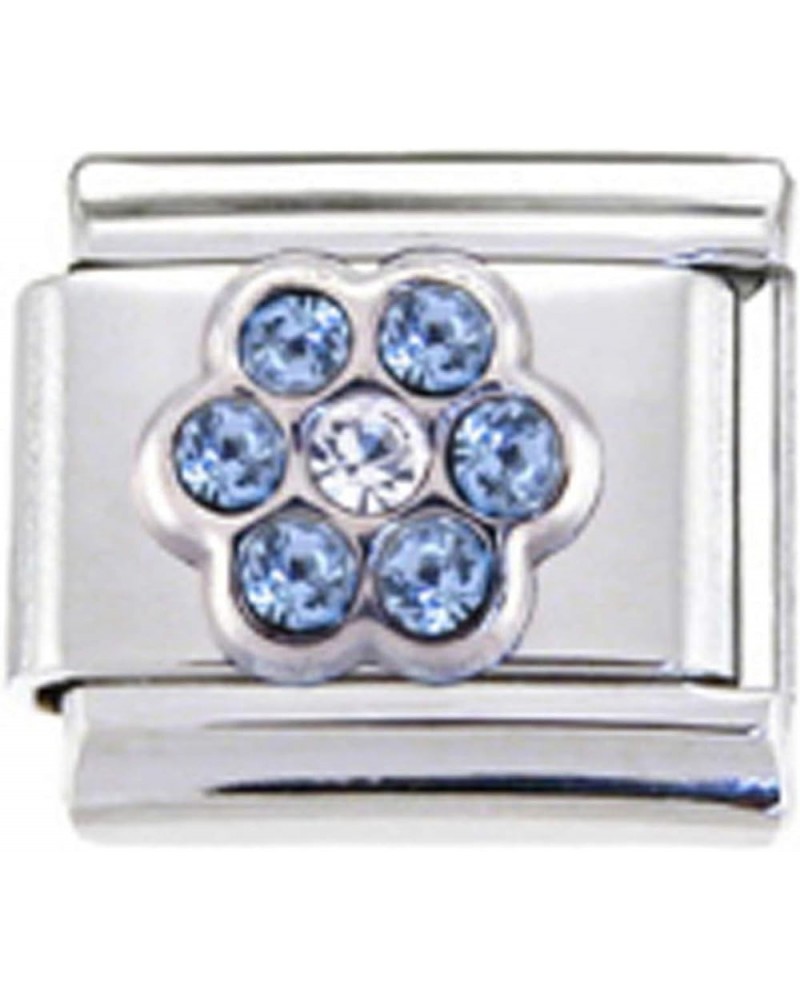 Birthstone CZ Rhinestone Flower 9mm Charm Fits Traditional Classic Mar $8.84 Bracelets