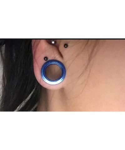 Blue Anodized 316L Surgical Steel Ear Flesh Tunnel - Sold by Piece 1.2 Millimeters $11.03 Body Jewelry