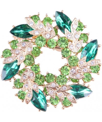 Brooch Pin Women's Rhinestones Breastpin for Wedding/Banquet/Bouquet 3 PCS Blue & Green & Yellow $10.79 Others