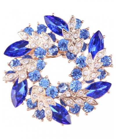 Brooch Pin Women's Rhinestones Breastpin for Wedding/Banquet/Bouquet 3 PCS Blue & Green & Yellow $10.79 Others