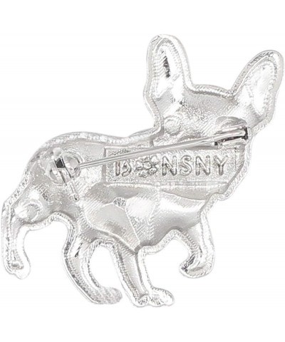 Enamel Alloy Rhinestone French Bulldog Brooches Pin Jewelry For Women Girls Novelty Gift Charms Black $9.00 Brooches & Pins