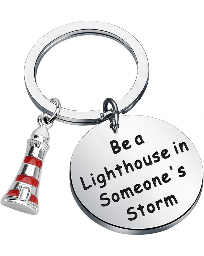 Lighthouse Gift Encouragement Gifts Be a Lighthouse in Someone's Storm Keychain Inspirational Gifts Be a Lighthouse K $8.95 B...