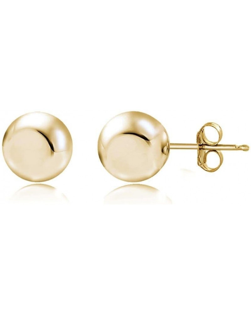 Silver Polished Bead Stud Earrings 3mm-Yellow Gold Flash $10.50 Earrings