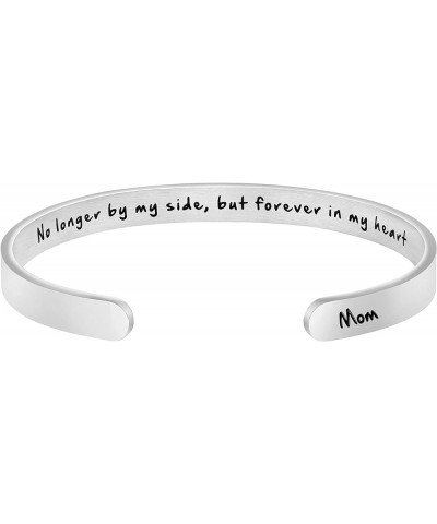 Memorial Gifts for Loss of Mom Dad In Memory of Jewelry Sympathy Bracelet Bereavement Cuff Secret Message Engraved Grief Gift...