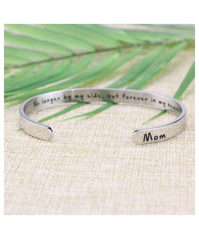 Memorial Gifts for Loss of Mom Dad In Memory of Jewelry Sympathy Bracelet Bereavement Cuff Secret Message Engraved Grief Gift...