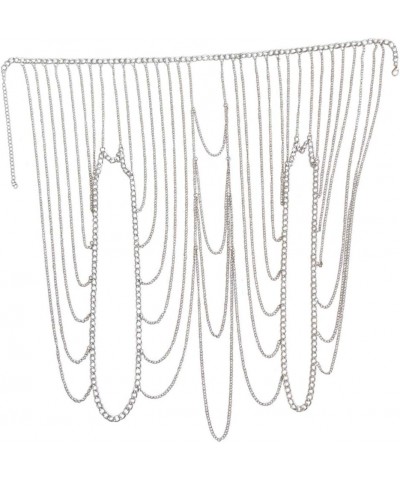 Women's Sexy Suit Body Chain Silvery Color-Multilayer Shoulder Body Chain-5 $12.32 Body Jewelry