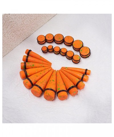 24pcs Big Gauge Taper Kit Ear Stretching 00G-20mm Large Acrylic Tunnel Plug Set Spots, Orange $11.76 Body Jewelry