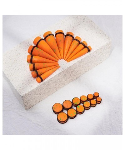 24pcs Big Gauge Taper Kit Ear Stretching 00G-20mm Large Acrylic Tunnel Plug Set Spots, Orange $11.76 Body Jewelry