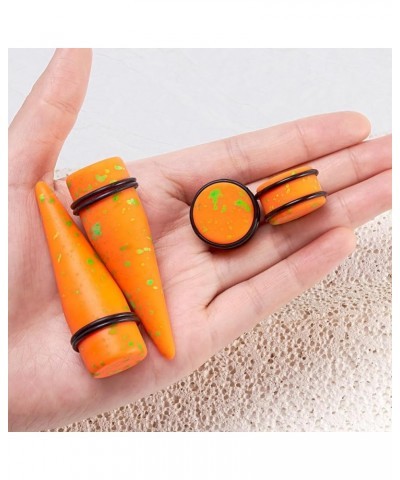 24pcs Big Gauge Taper Kit Ear Stretching 00G-20mm Large Acrylic Tunnel Plug Set Spots, Orange $11.76 Body Jewelry