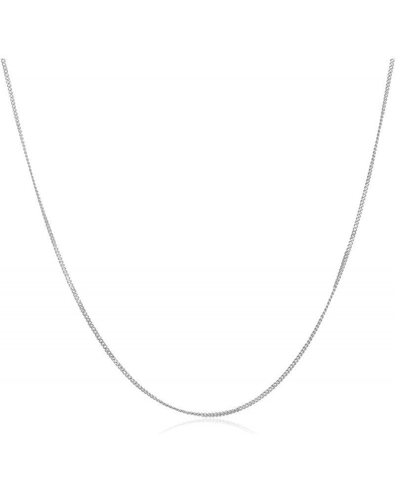 Sterling Sliver Six Side Curb Necklace Chain for Man Women 16" 18" 20 18 Inches $9.66 Necklaces