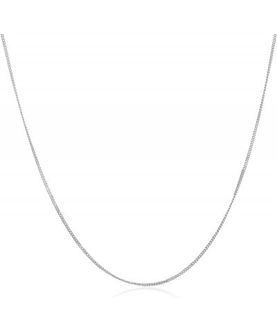 Sterling Sliver Six Side Curb Necklace Chain for Man Women 16" 18" 20 18 Inches $9.66 Necklaces