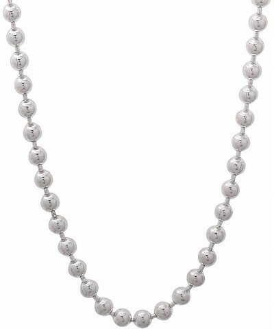 1mm-5mm Solid .925 Sterling Silver Ball Military Chain Necklace or Bracelet 20.0 Inches 3mm Necklace $30.60 Necklaces