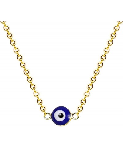 Evil Eye Necklace, 18K Real Gold Plated Third Eye Choker Necklace, Delicate Evil Eye Protection Necklace, Minimalist Jewelry ...