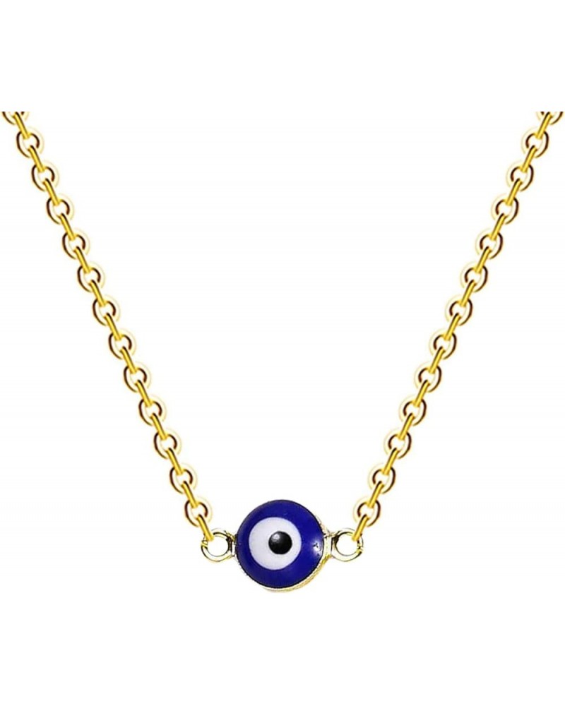 Evil Eye Necklace, 18K Real Gold Plated Third Eye Choker Necklace, Delicate Evil Eye Protection Necklace, Minimalist Jewelry ...