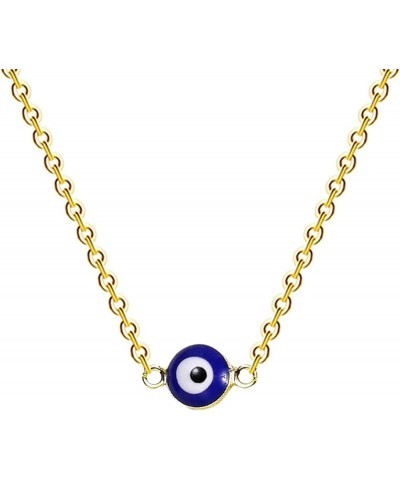 Evil Eye Necklace, 18K Real Gold Plated Third Eye Choker Necklace, Delicate Evil Eye Protection Necklace, Minimalist Jewelry ...