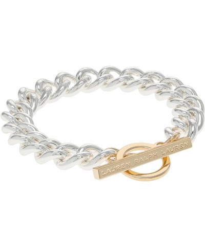 Toggle Logo Flex Bangle One Size Two-Tone $40.15 Bracelets